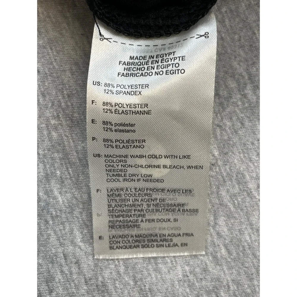 Adidas Sweatshirt Men XL Black Performance Stretch 1/4 Zip Mock Neck Long Sleeve